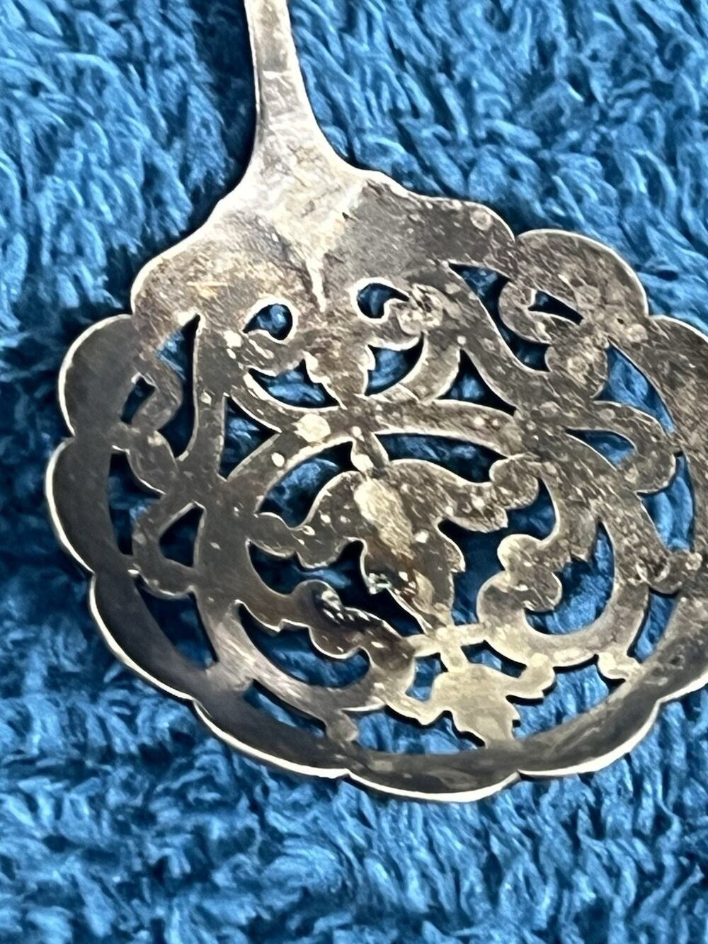 vintage pierced bonbon server (or tomato server)
